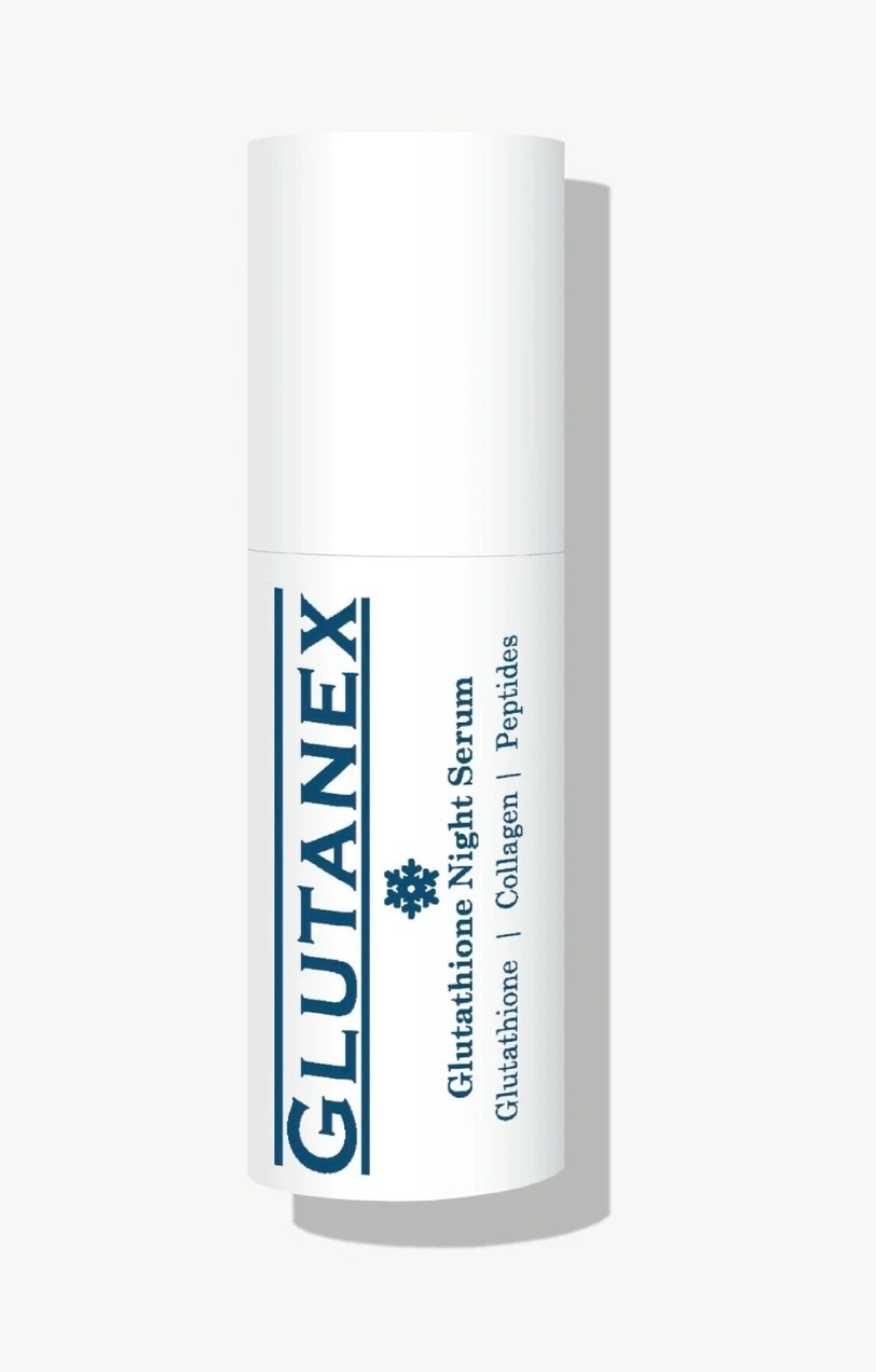 White GUTANEX product container with blue label on a plain light background