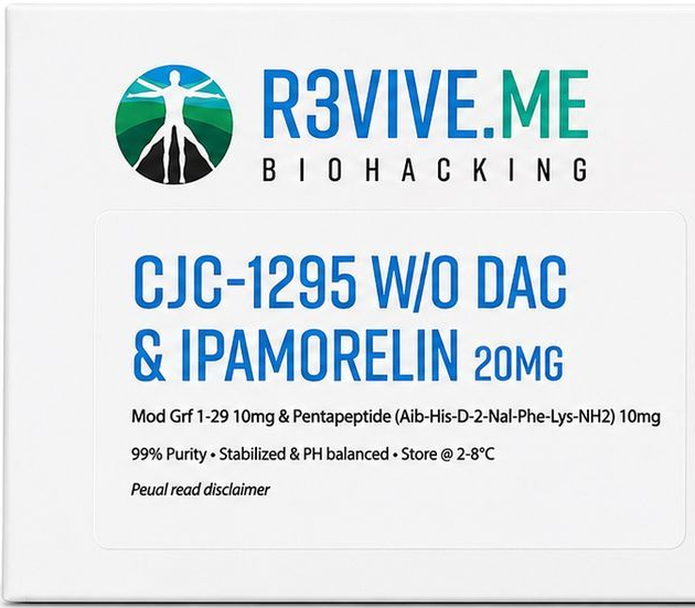 R3VIVE.ME CJC W/O DAC & IPAMORELIN 20mg | NB Beautiful