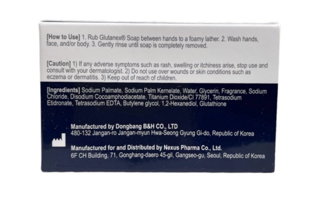 Small blurry photo of a dark blue product label with white text and ingredients list.