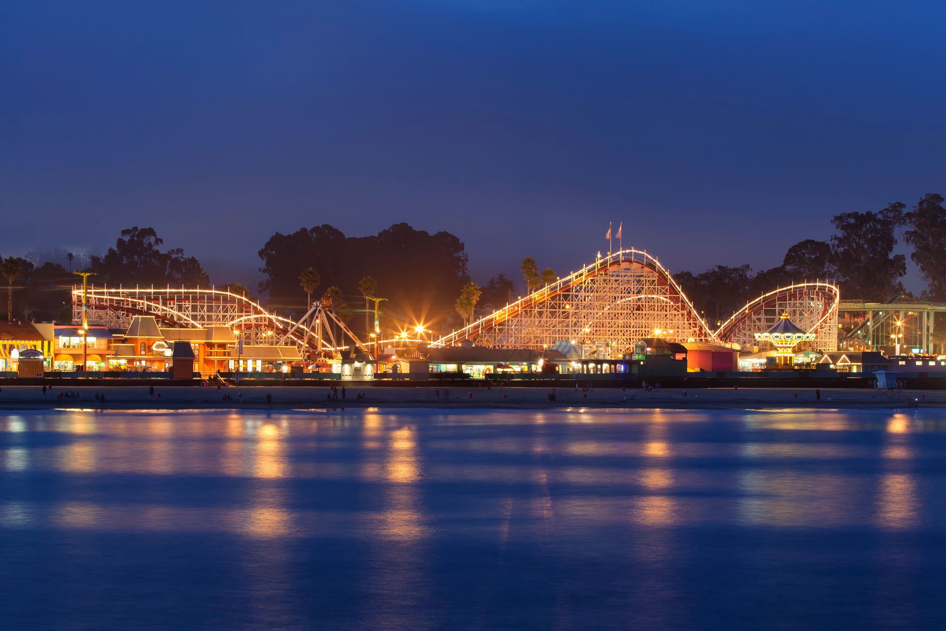 Santa Cruz Boardwalk from Wharf
