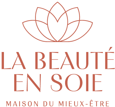 A logo for la beaute en soie maison du mieux-être