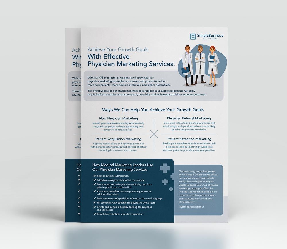 Simple Business Solutions Sales Sheet