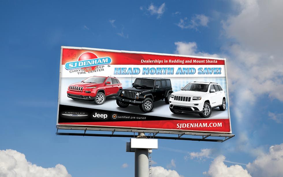SJ Denham Dealership Billboard