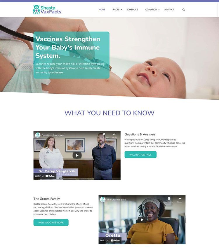 Shasta VaxFacts Website