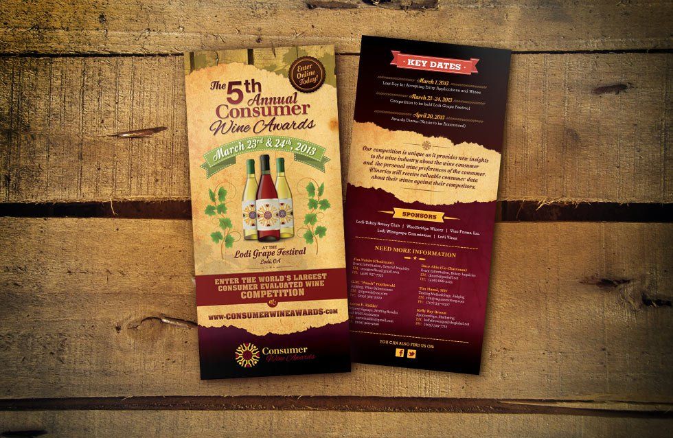 Consumer Wine Awards Rack Card