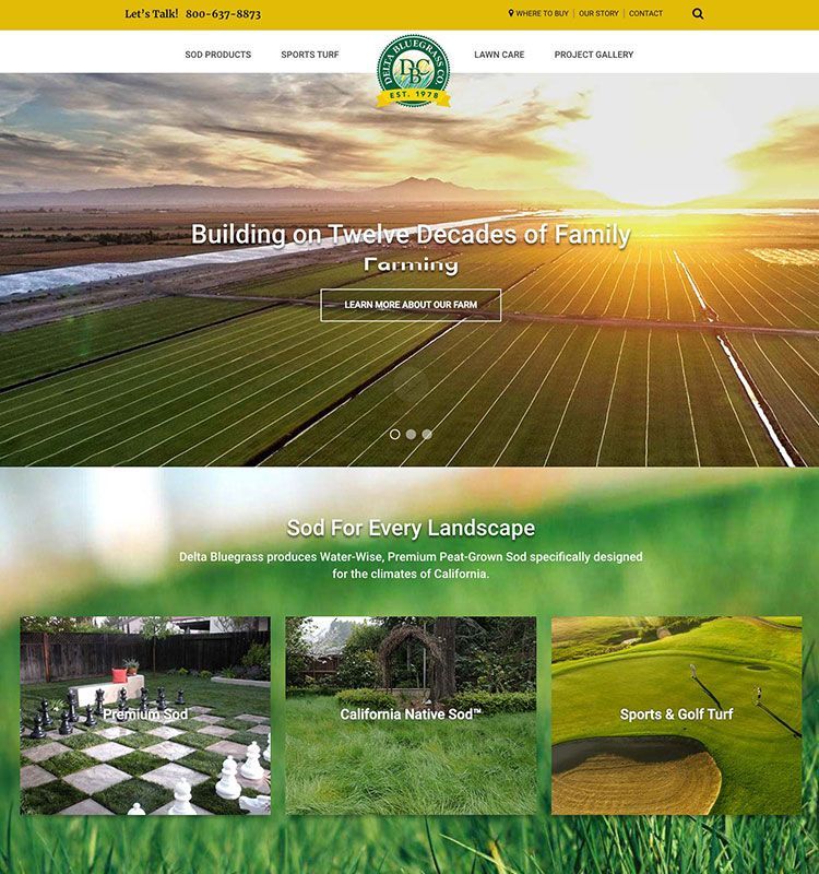 Delta Bluegrass Company Website