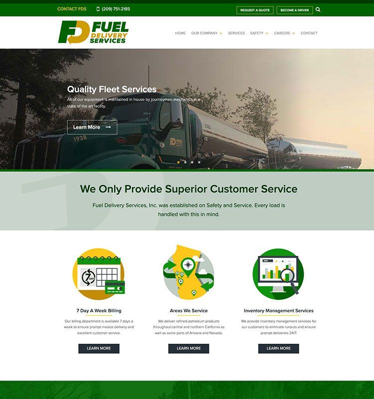 Fuel Delivery Services Website