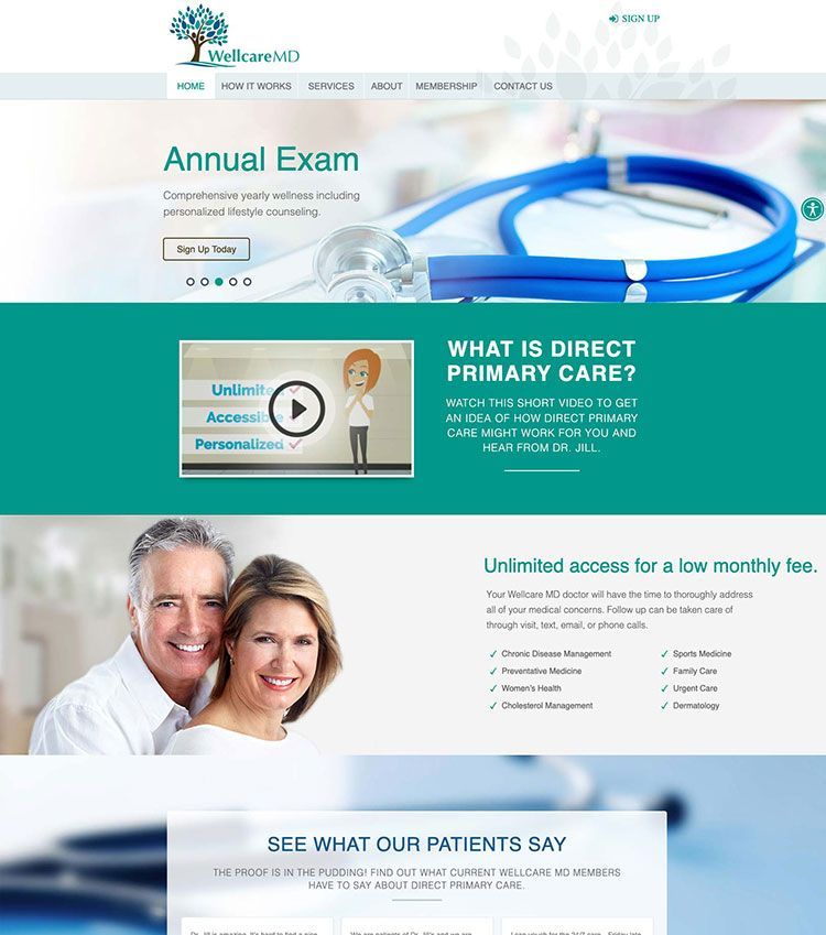 WellCare MD Website