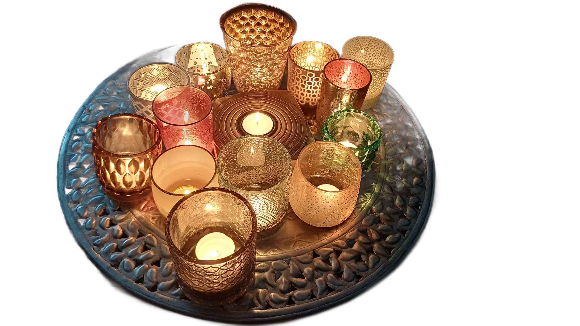 Deze mooie lichtjes staan symbool voor elke deelnemer aan de middagretraite.