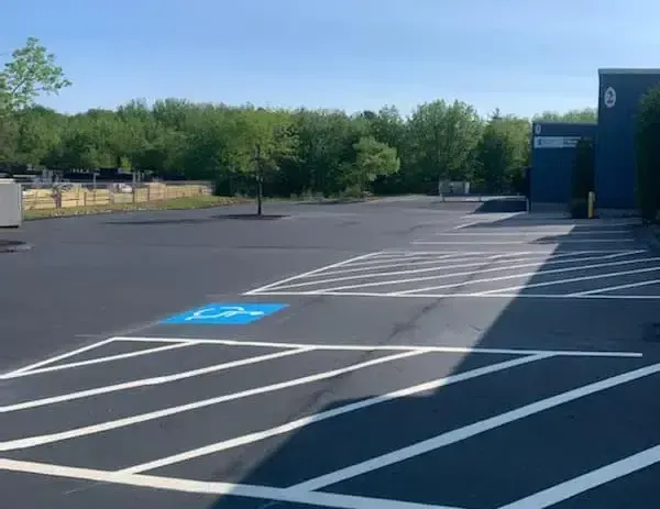 Parking lot striping and accesibility striping