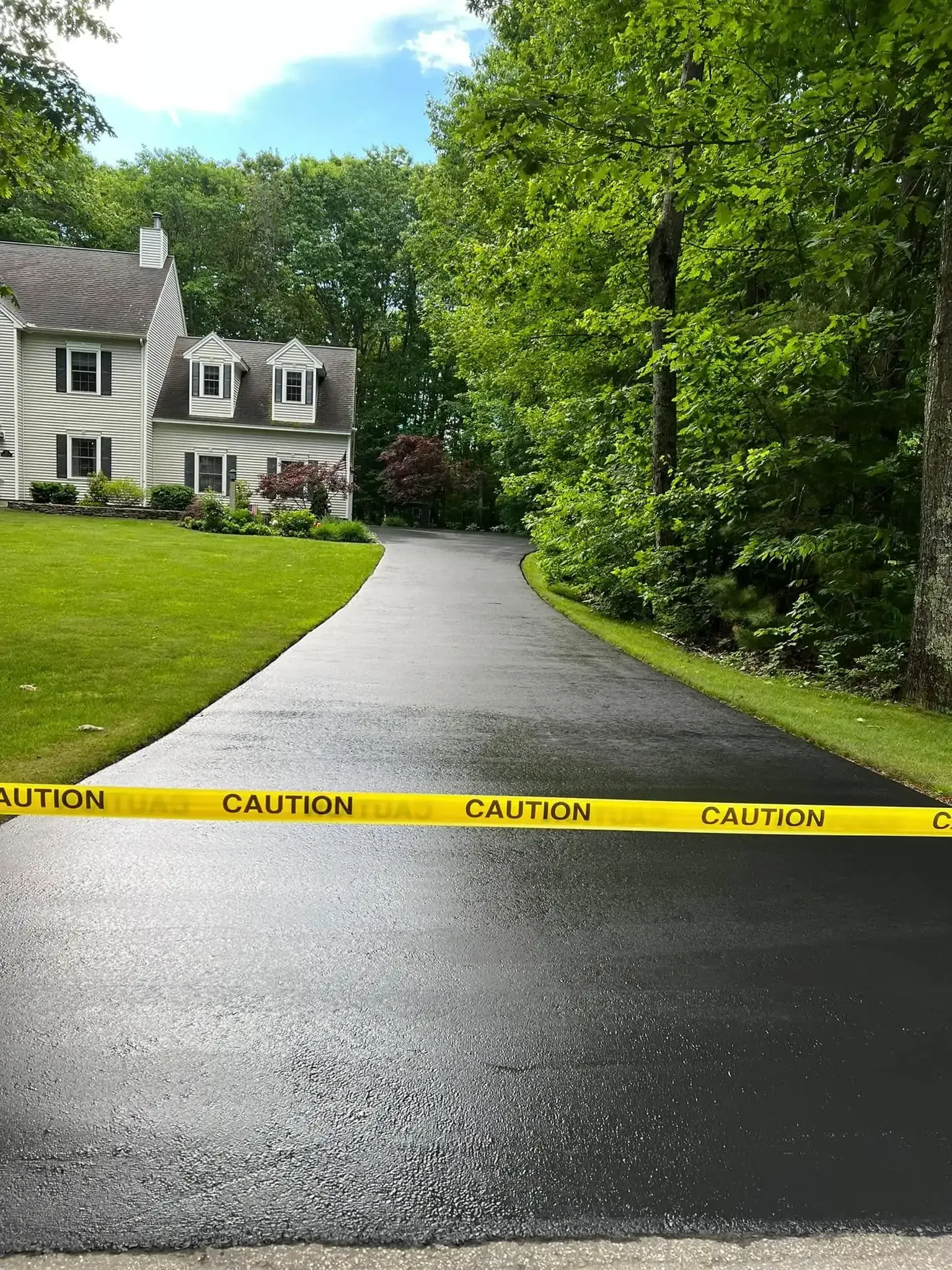 beautiful sealcoating job completed in Southern Maine