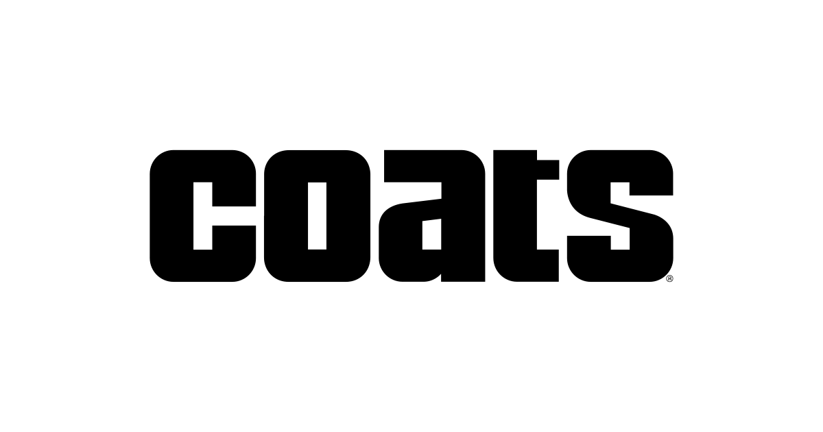 Logo Coats en caractères gras, sans empattement.