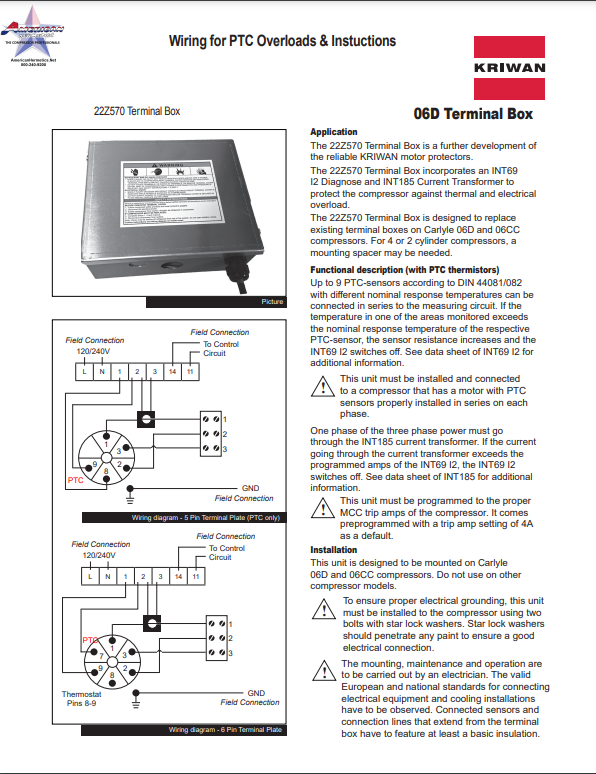 Wiring guide for PCI/OBD2 adapters, showing a DB9 terminal box, diagrams, and instructions on a white page