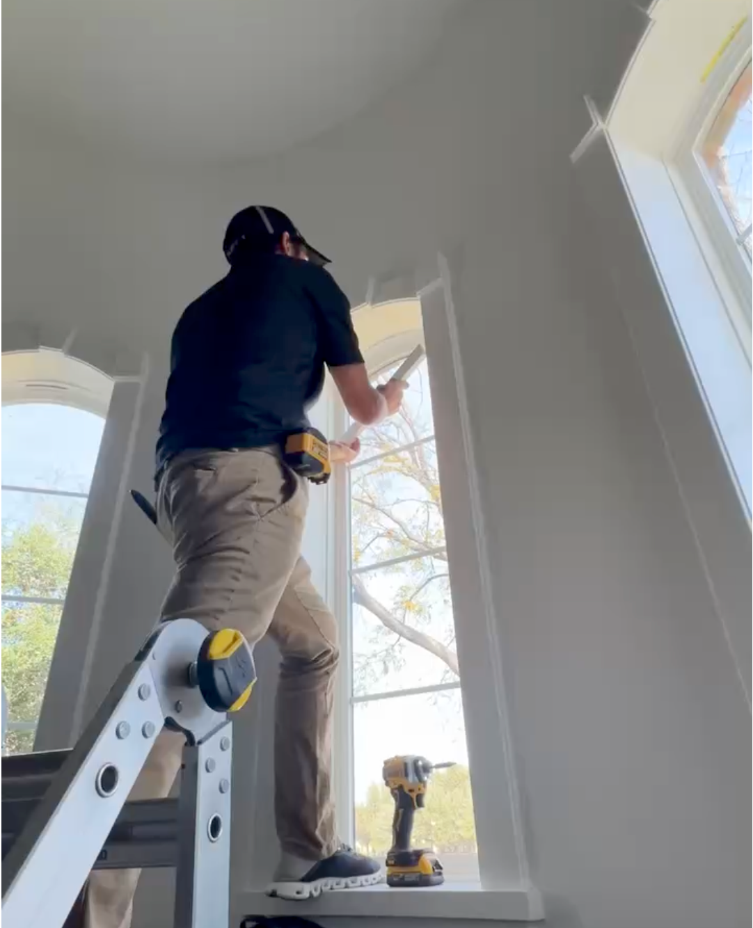 Plantation shutters install boosting resale value in a Keller, TX home