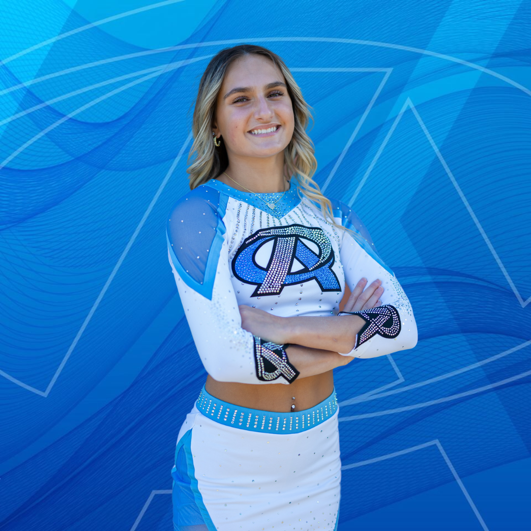 Smiling cheerleader