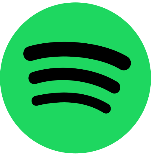 Logotipo do Spotify: Linhas onduladas pretas sobre um fundo circular verde.