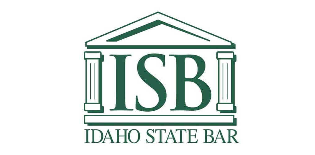 A green logo for the idaho state bar