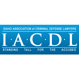 The logo for the idaho association of criminal defense lawyers