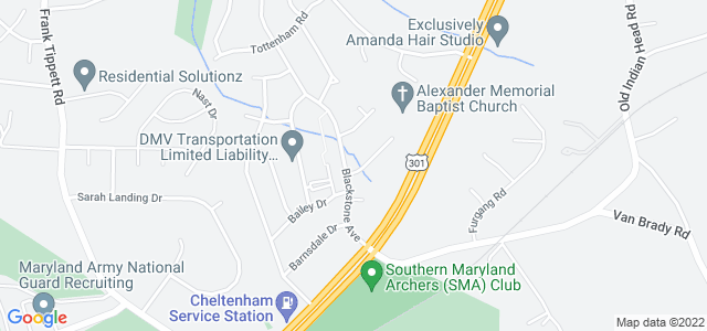 Map of business location