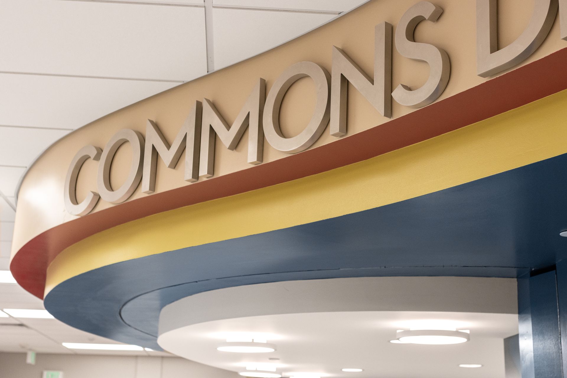 Curved archway sign: