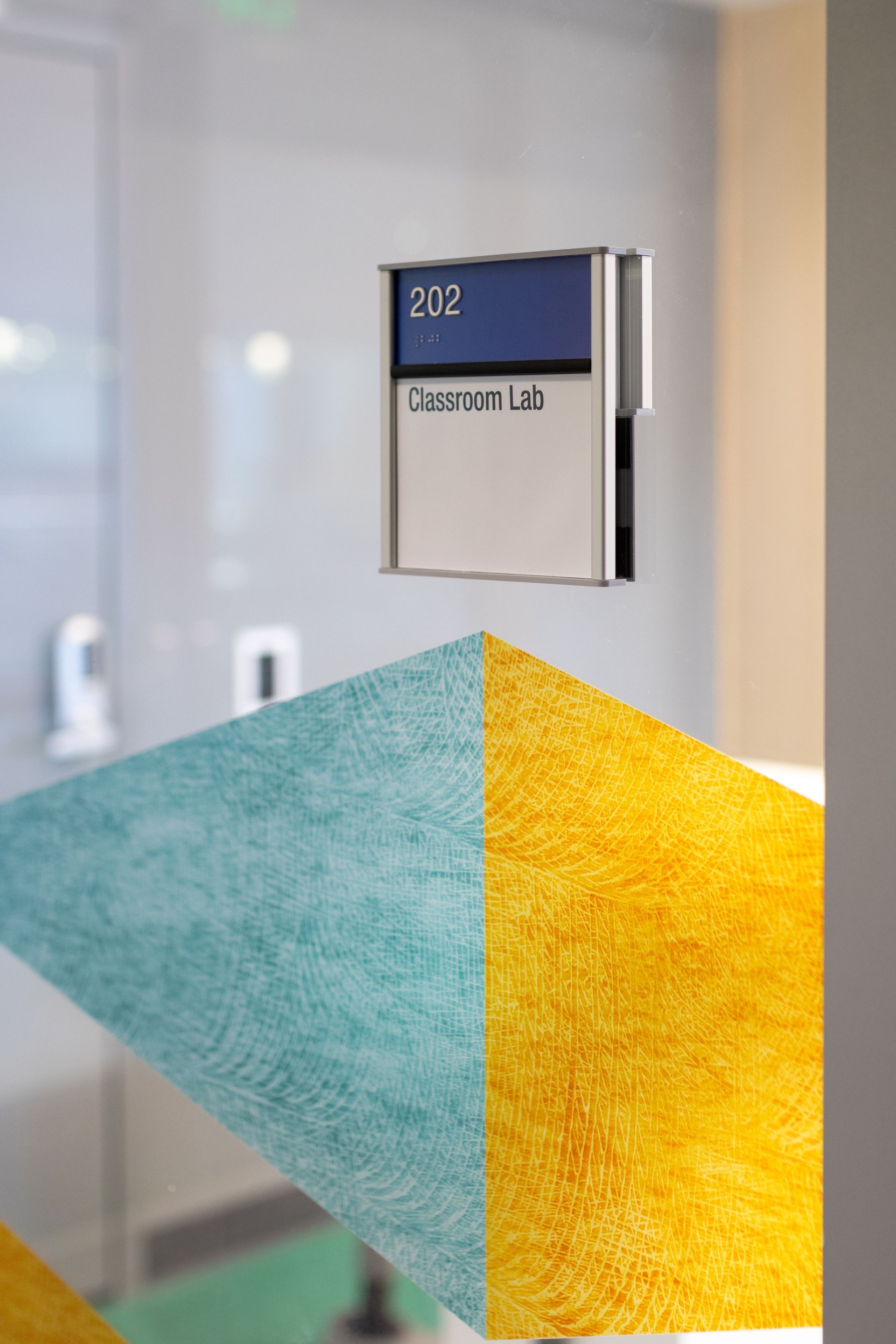 Room number sign,