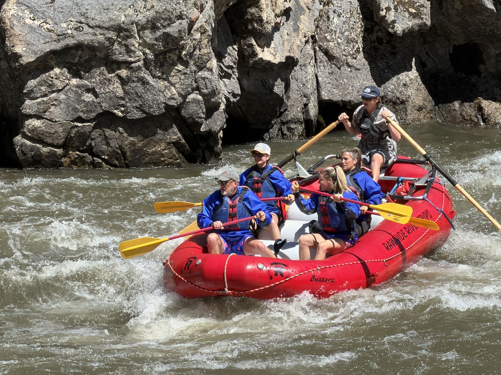 Whitewater rafting adventure on the Salmon River in Idaho.