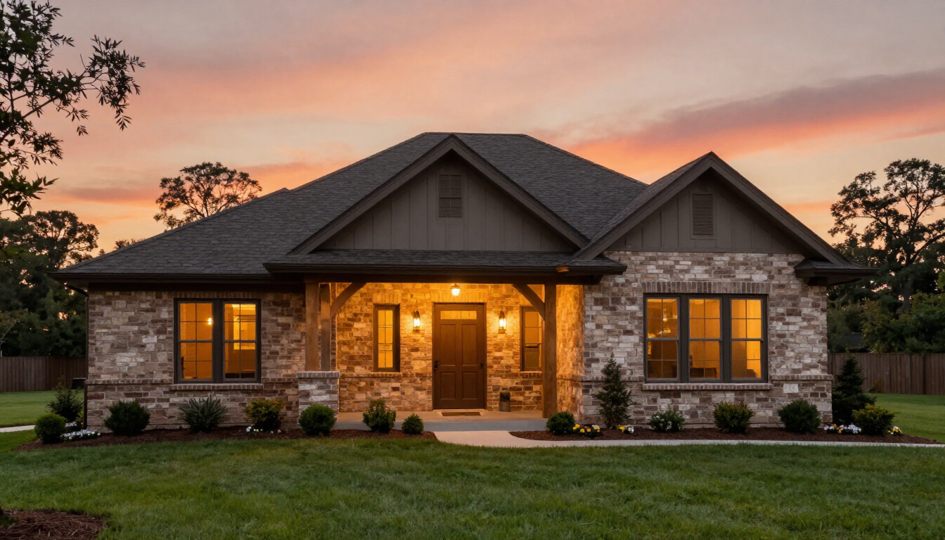 A beautiful modern home in Edmond Oklahoma representing a short-term rental property.