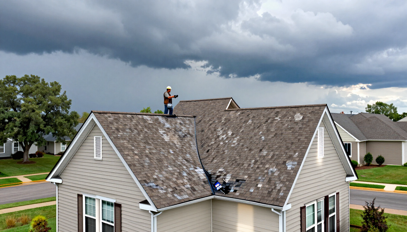 Oklahoma home roof coverage after hail damage