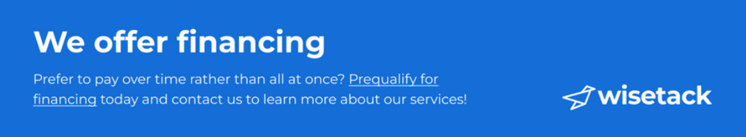 We offer financing