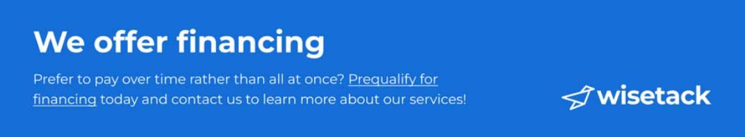 We offer financing
