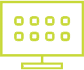 Monitor displaying a grid of eight small squares.