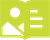 Open book icon with picture and text blocks, in light green.
