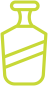 Yellow vase with diagonal stripes.