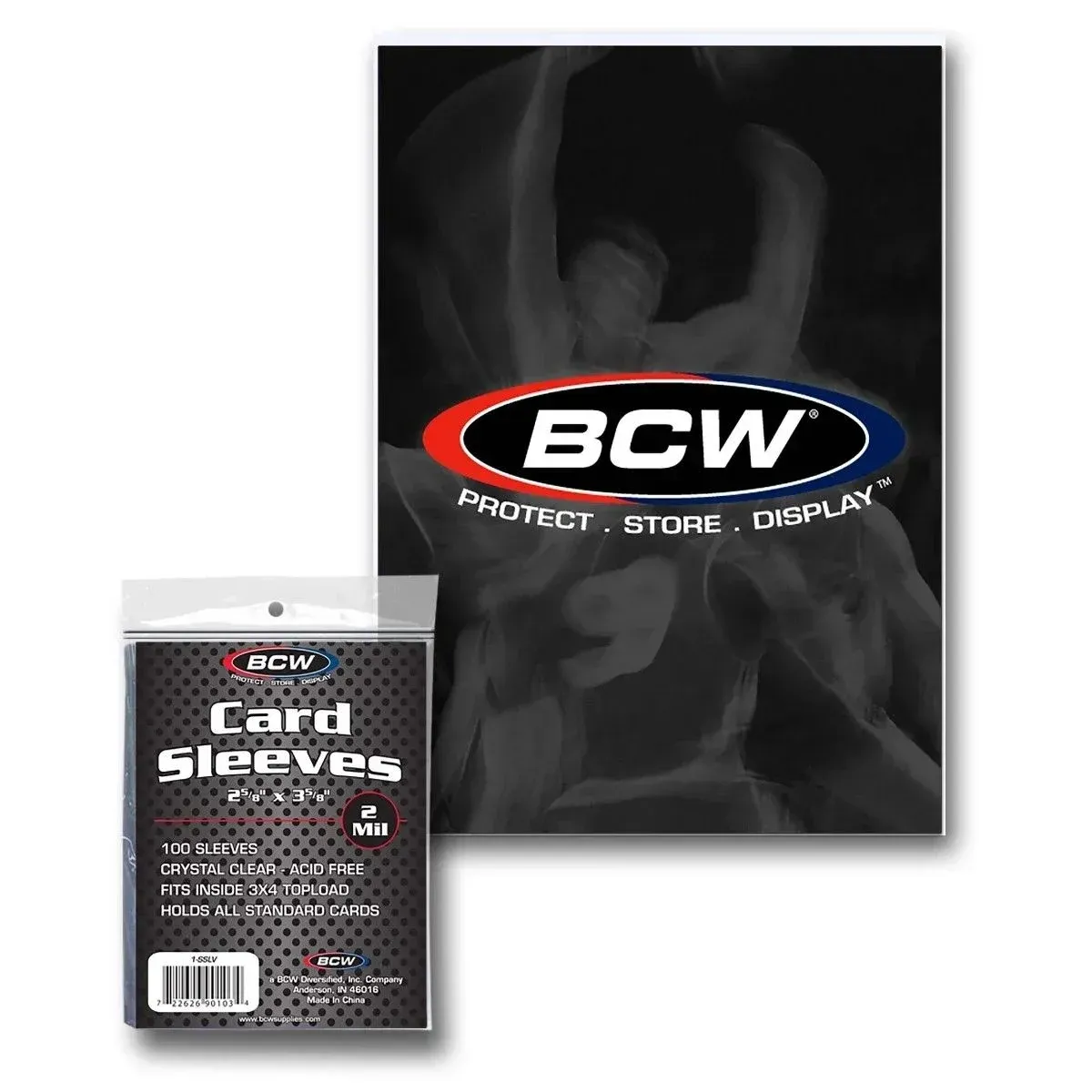 BCW card sleeves. Protect. Store. Display