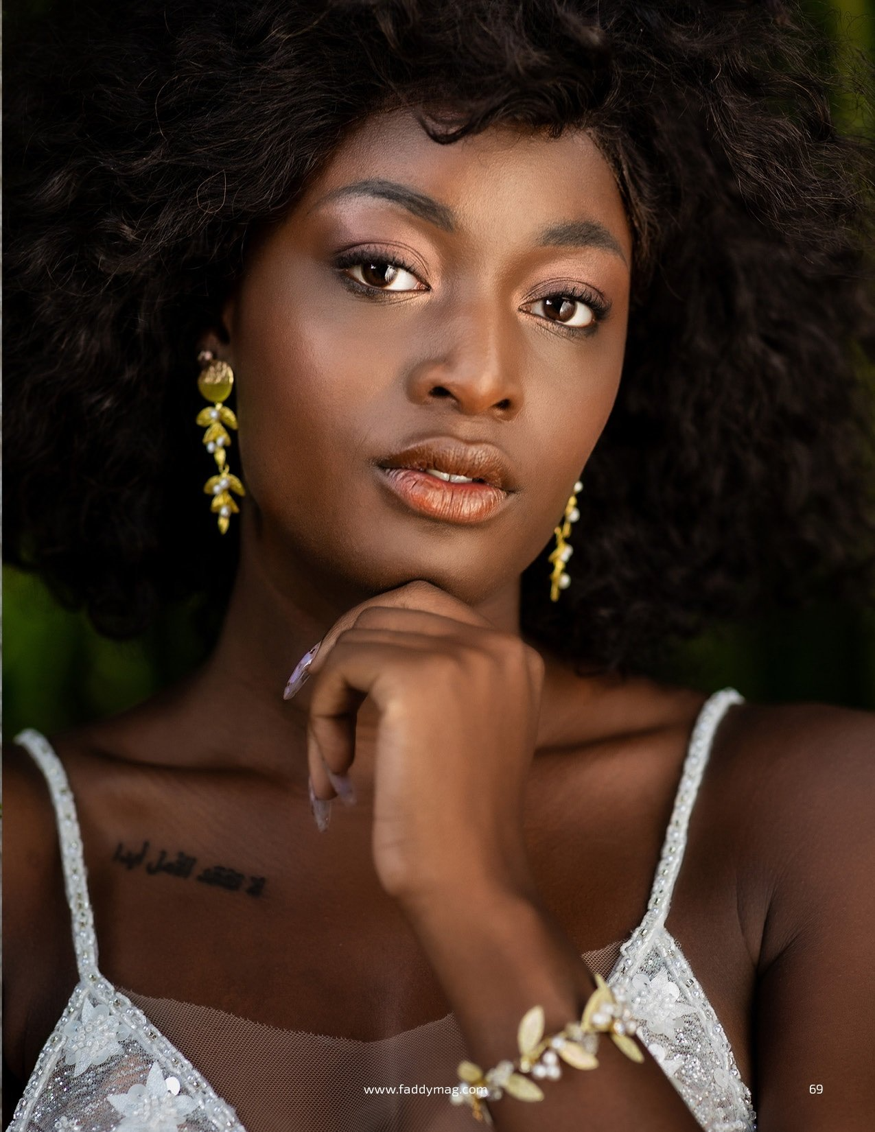 Publicatie Faddy magazine dark skin make up