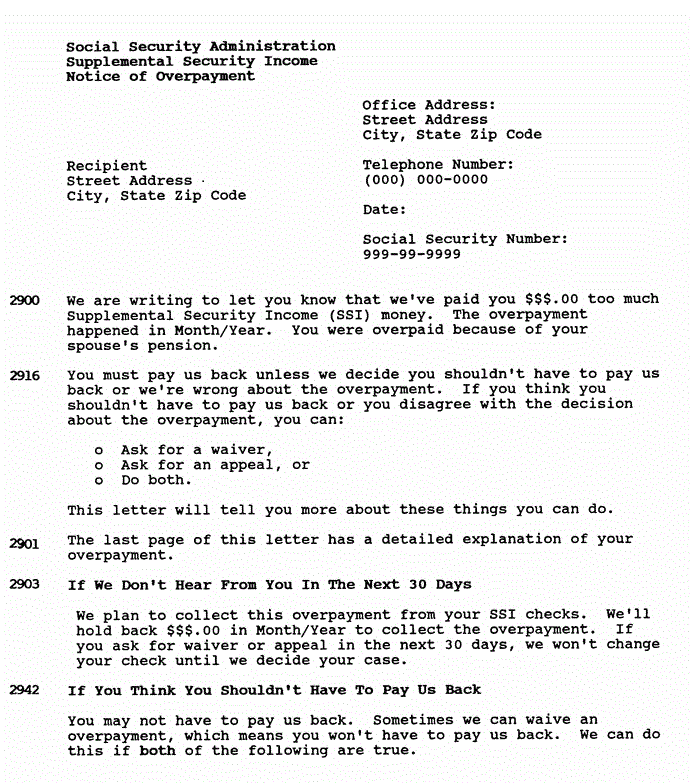 A black and white letter from the social security administration