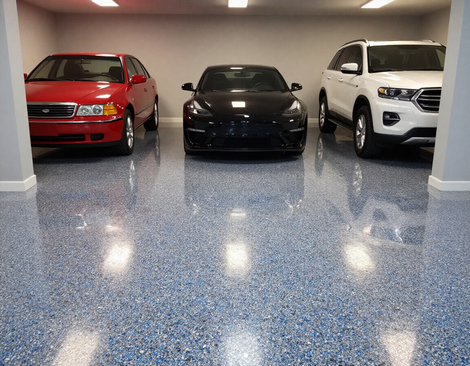 Residential garage floor