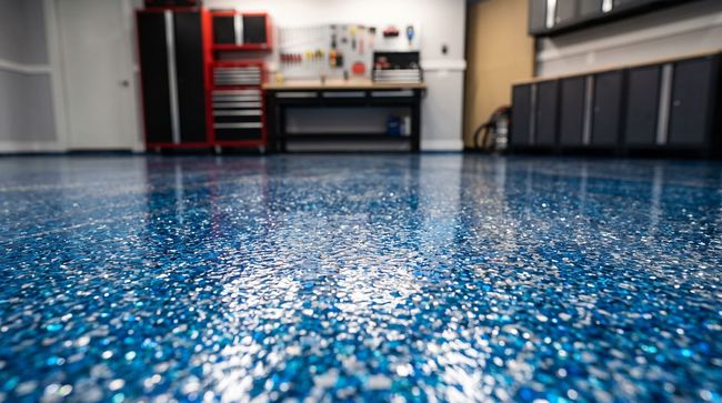 Decorative full flake finish