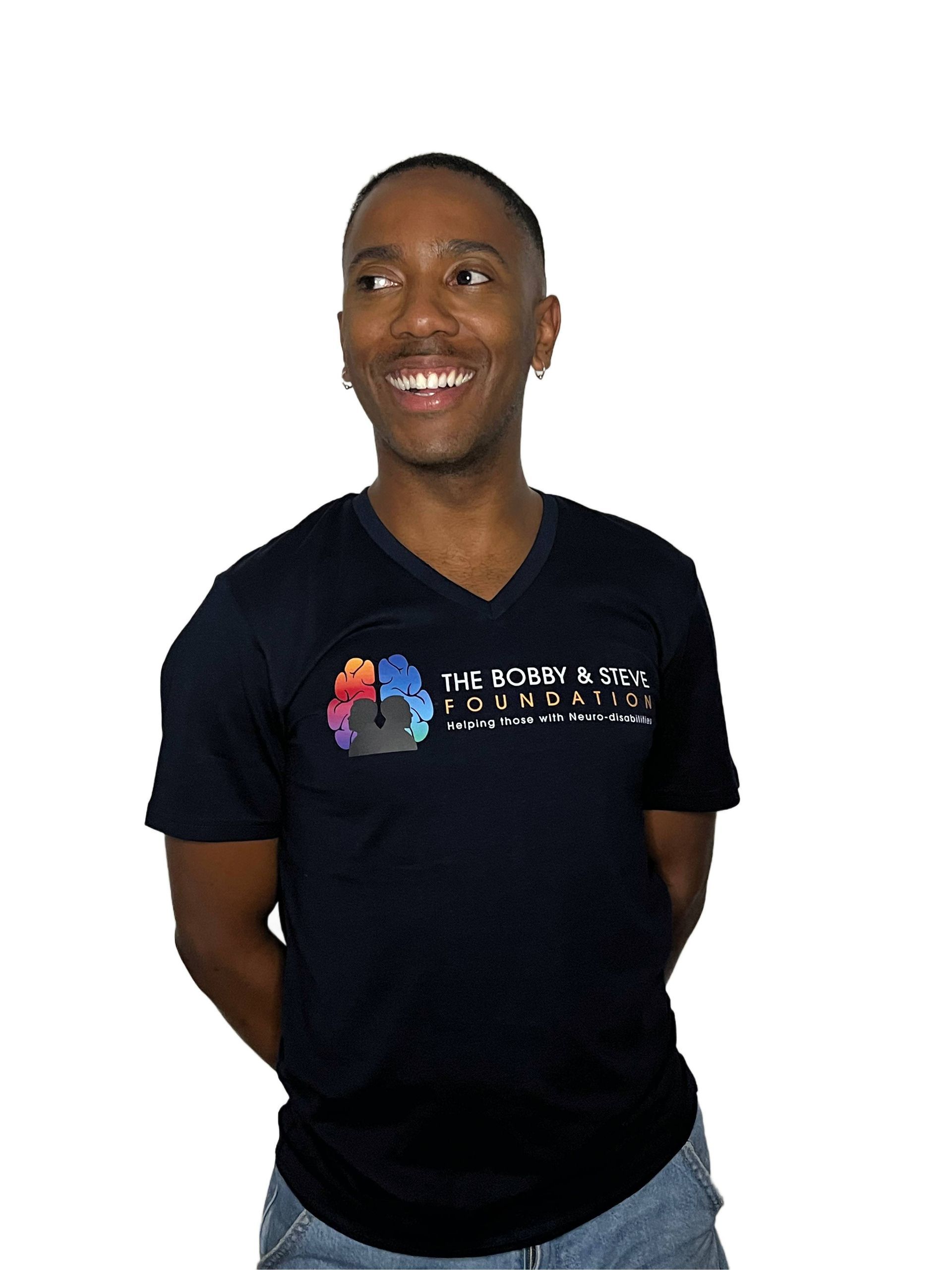 B&S Foundation V-Neck T-Shirts