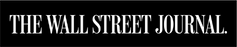 The Wall Street Journal logo in white serif text on a black background