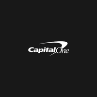 Capital One logo in white on a black background