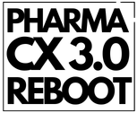 PHARMA CX 3.0 REBOOT in bold black text on a white background