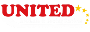 United logo in red with gold stars