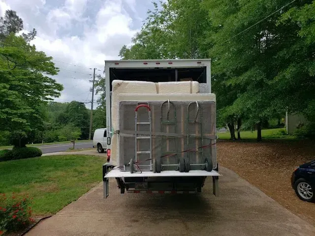 Packed household belongings ready for a move