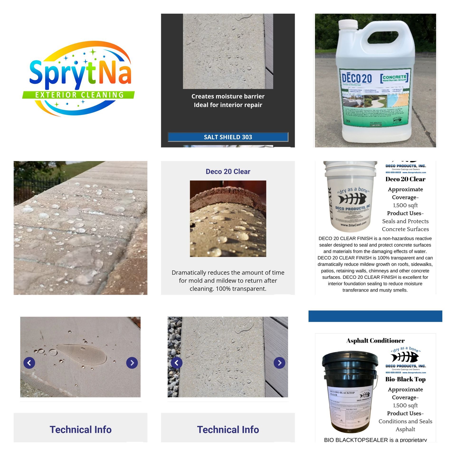 Concrete sealing in Belleville, IL using Deco 20 Clear. Natural tone water repellent protection by SprytNa Exterior.