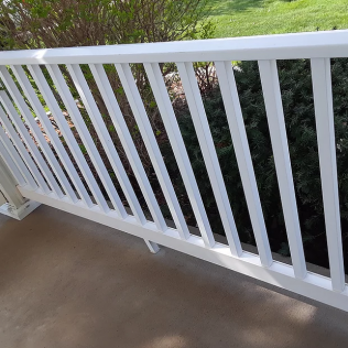 Porch Railing Cleaning