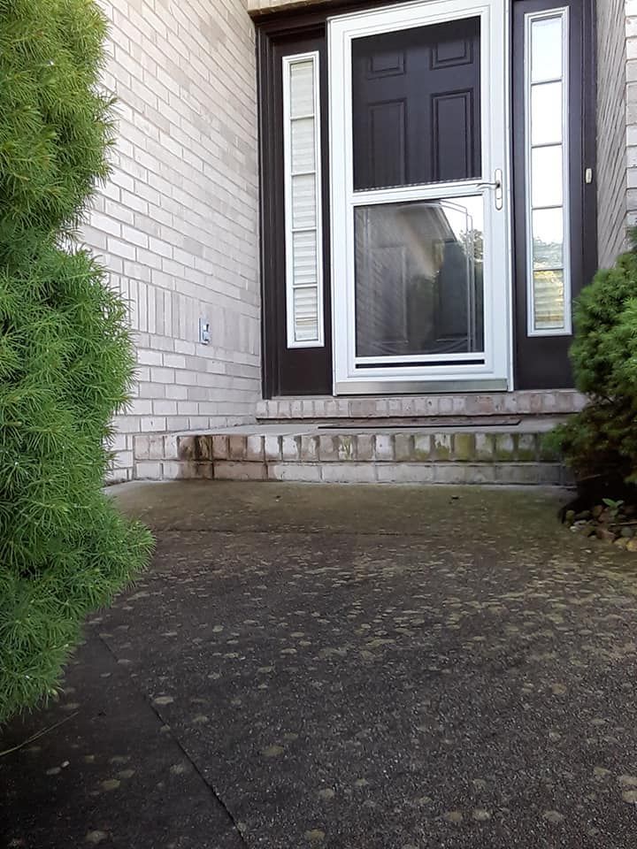 Dirty Porch and Sidewalk