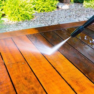 Wood Deck Cleaning