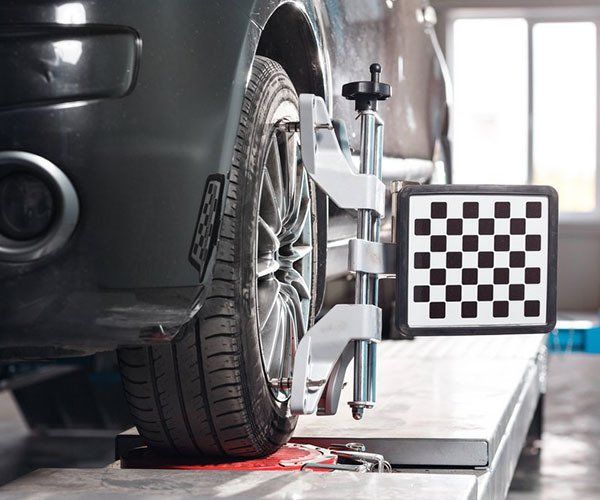 Tyre Alignment Camber Check in Workshop — Panel Beater in Rockhampton, QLD