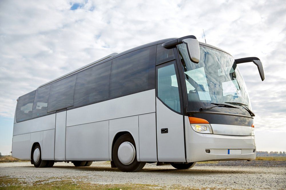 Tour Bus Parked Outdoors — Truck Repair in Rockhampton, QLD
